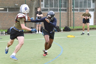 Royal Navy American Football being delivered at NAVYfit grassroots festival 