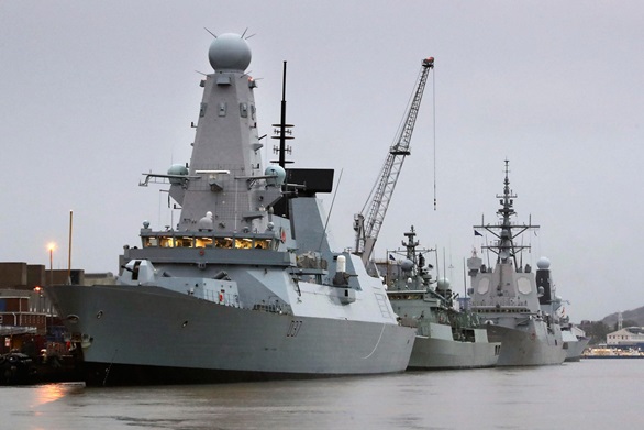 NATO warships leave Devonport