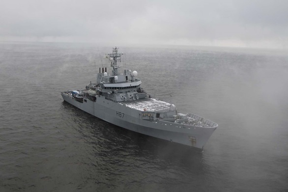 HMS Echo in the Baltic. Picture: Lithuanian Navy