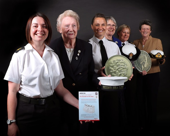 WRNS100 - Naval Servicewomen and Wrens give pounds for the stone WRNS100 - Naval Servicewomen and Wrens give pounds for the stone 
