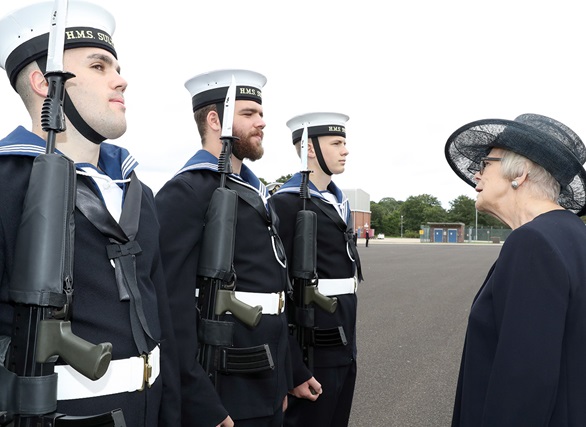 WRNS enjoy Ceremonial Divisions at HMS Sultan