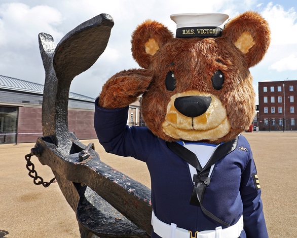 Call in the Bear Force - teddy helps promote Navy in Lincolnshire