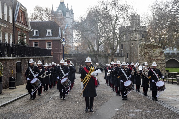 The Royal Marines Band Service at the Tower of London. Picture: LPhot Joe Cater
