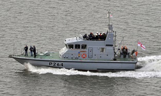 HMS Archer returns to the water after  capability boost