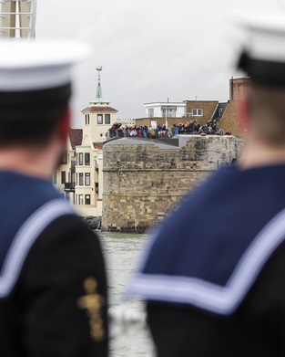 HMS Duncan has left Portsmouth for a six-month deployment. Picture: LPhot Corbett