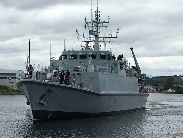 Royal Navy mine hunter visits Inverness to cement links
