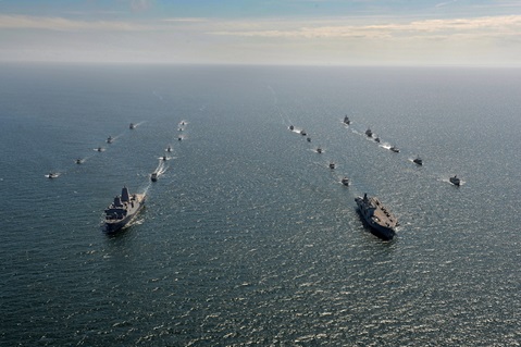 BALTOPS fleet captured in stunning aerial photos